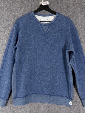 Reigning Champ Tiger Fleece Pullover Sweatshirt - Men's Size L - Blue